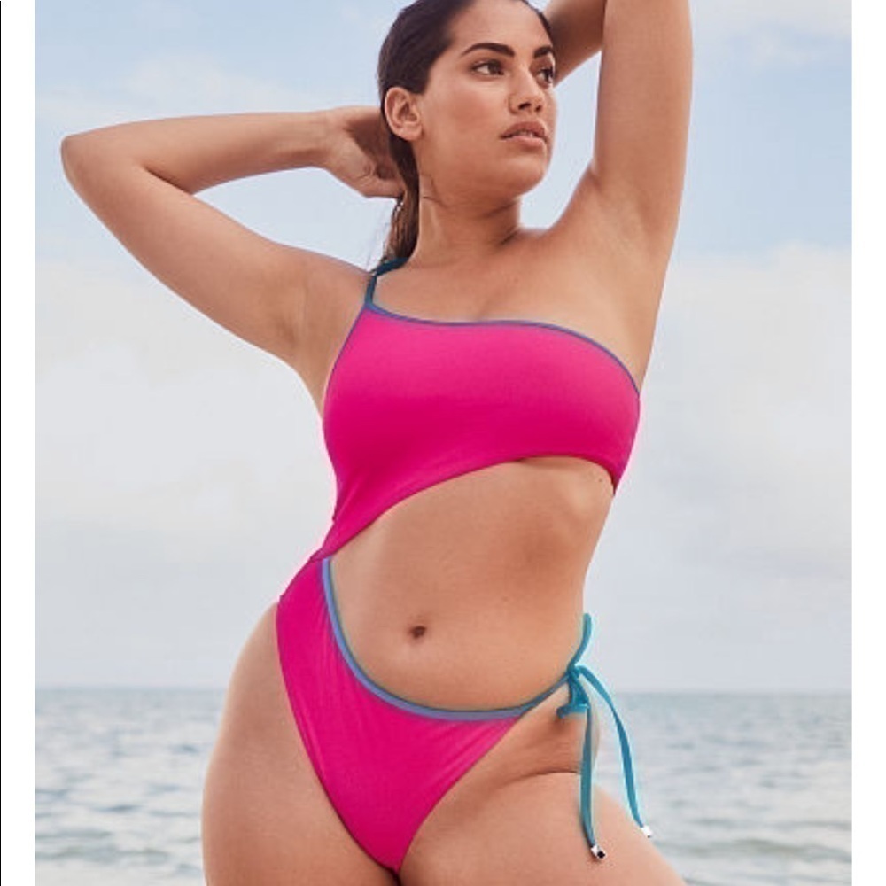 VICTORIA'S SECRET Cutout Tie One-piece Swim Suit  Size Small NEW​​